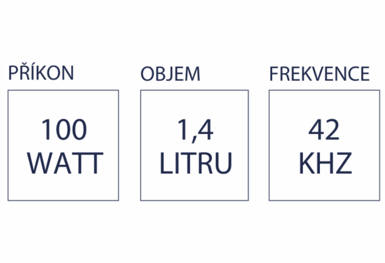 Ultrazvuková čistička - 1,4l